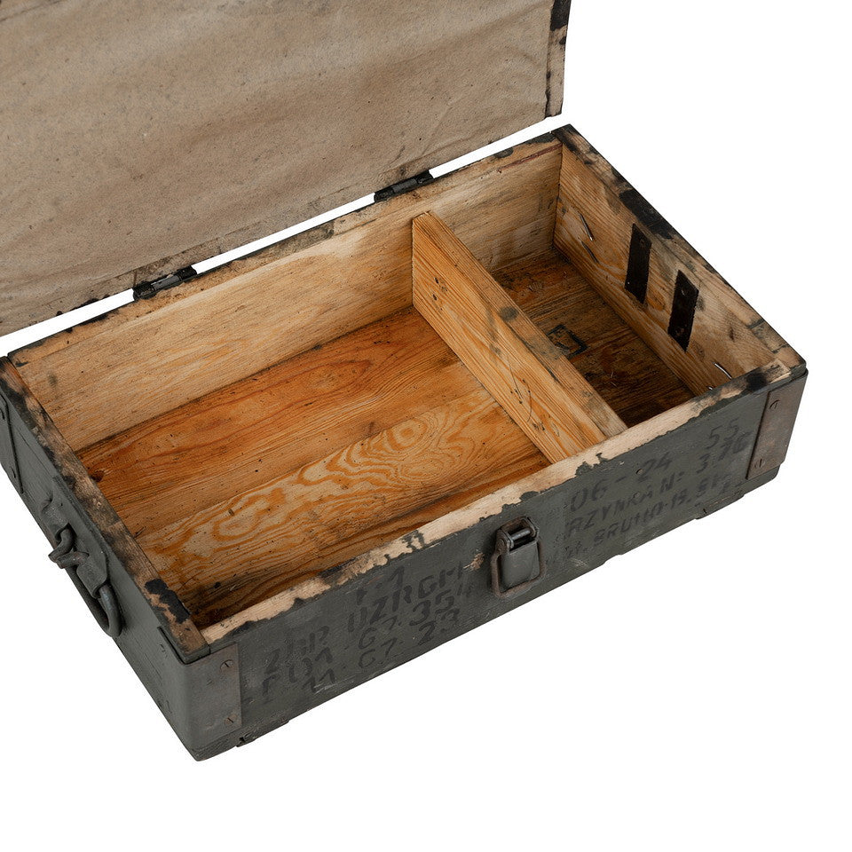 Houten legerkist 48 x 28 x 16 cm