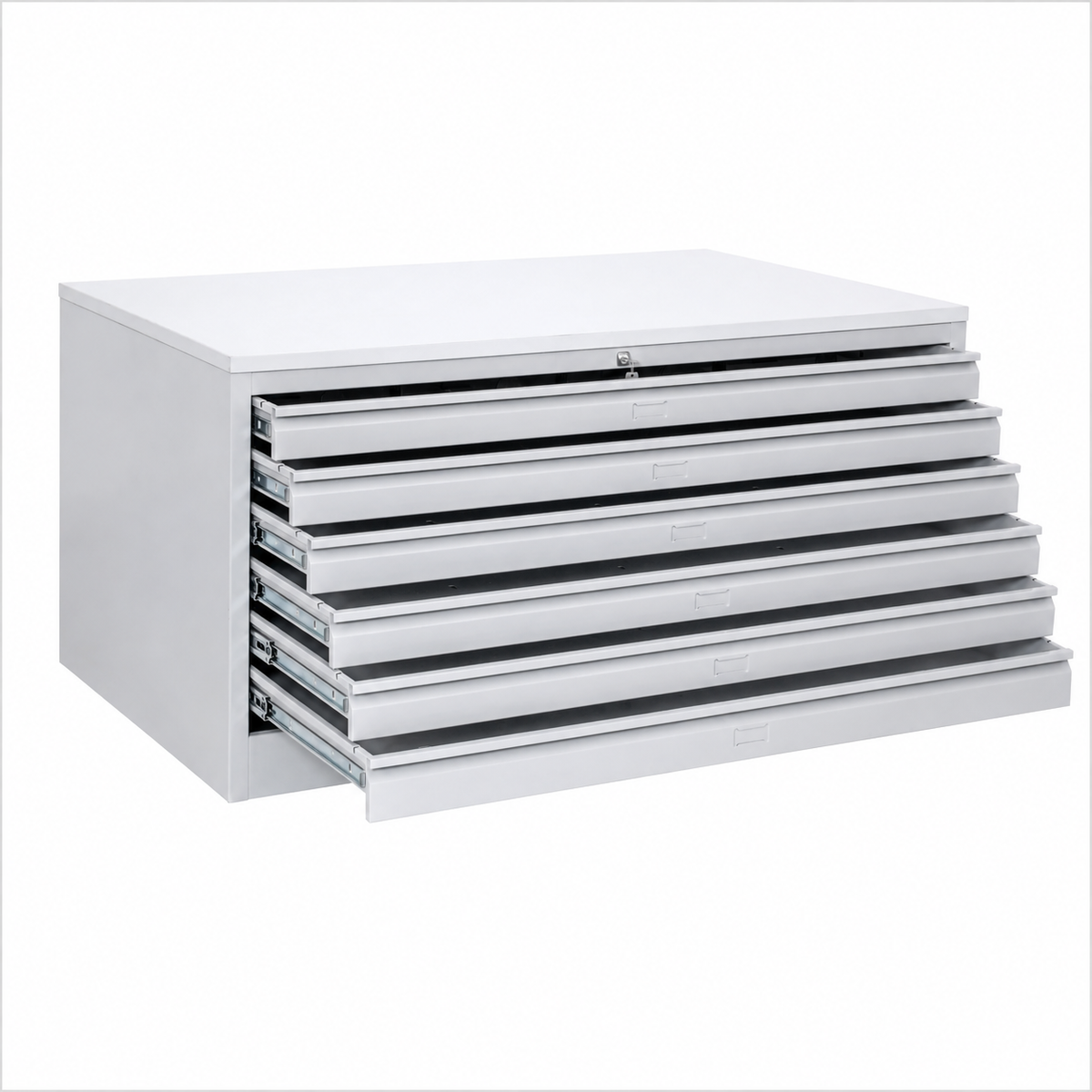 Plannenkast met 6 laden H: 61 cm x Br: 113 cm x D: 83 cm
