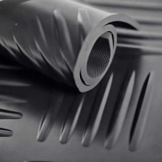 Checker rubber (traanplaat) per lopende meter