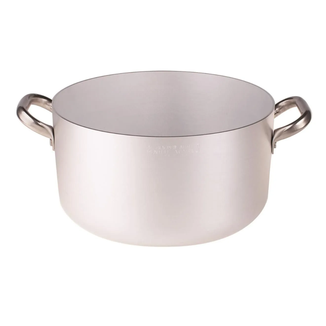 Sauspot in aluminium met deksel