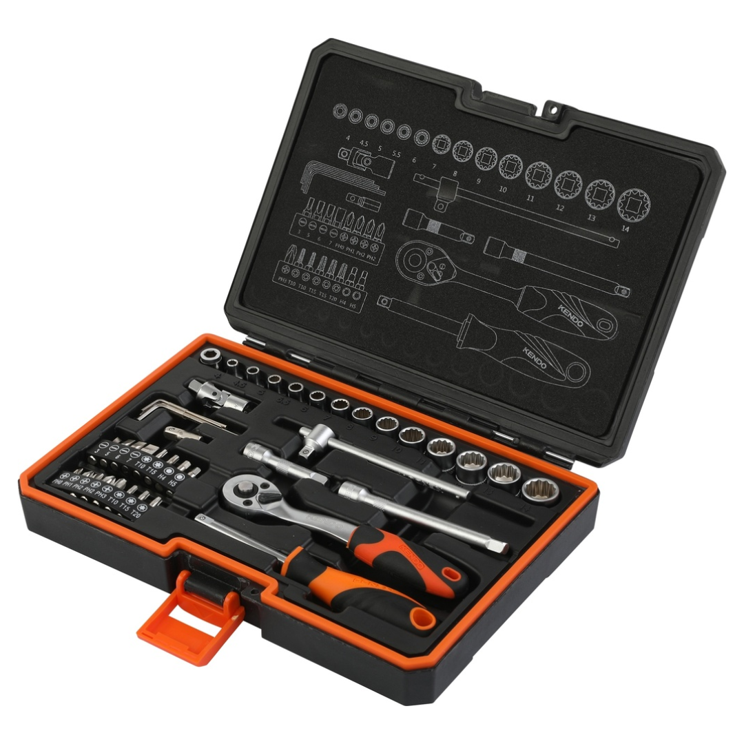 Dopsleutelset 1/4"