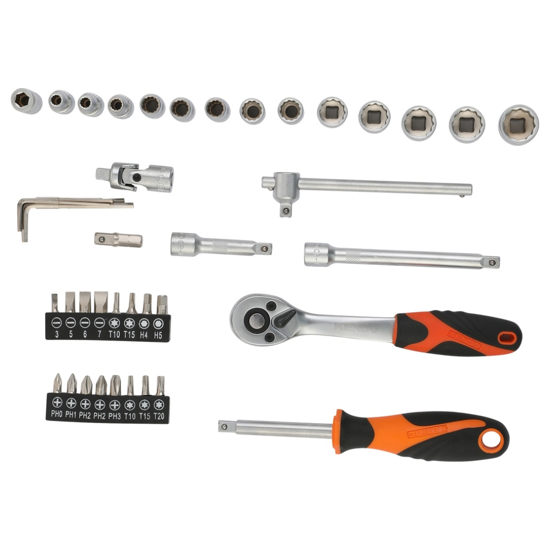 Dopsleutelset 1/4"