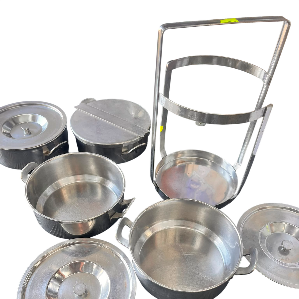 Set van 4 inox gamellen
