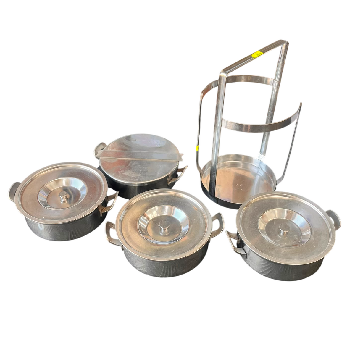 Set van 4 inox gamellen