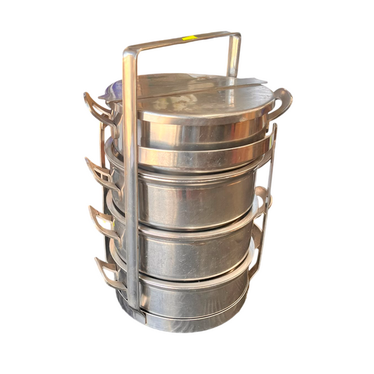 Set van 4 inox gamellen