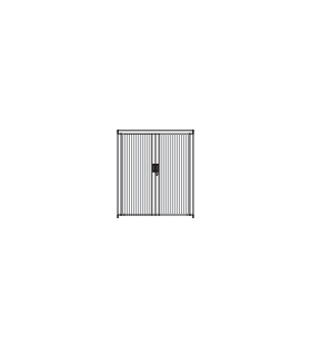 Roldeurkast H: 120 cm x Br: 100 cm x D: 43 cm (model Vinco)