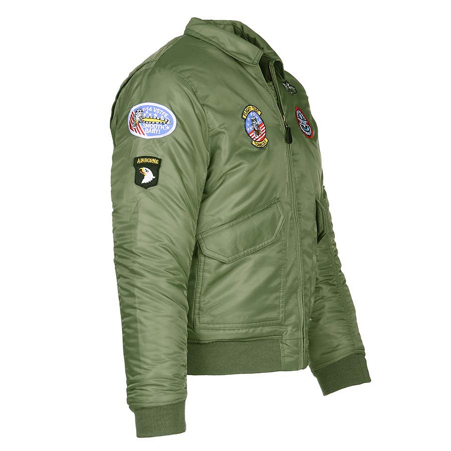 Kinder CWU flight jacket groen