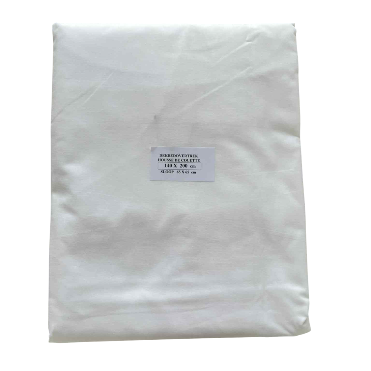 Dekbedovertrek wit voor éénpersoonsbed